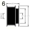 MERCE 0604150360 Alternator Freewheel Clutch